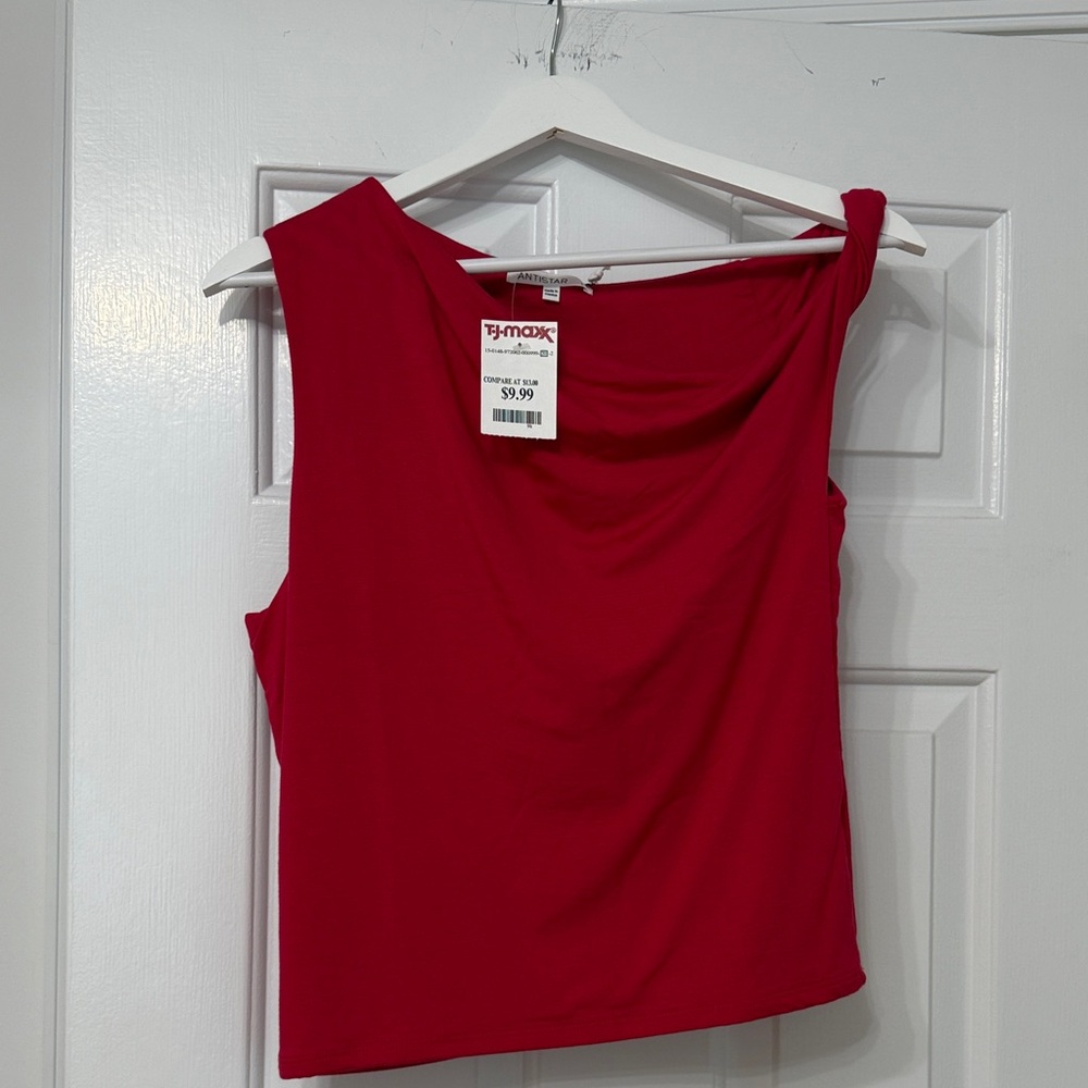 Antistar Red Sleeveless Top